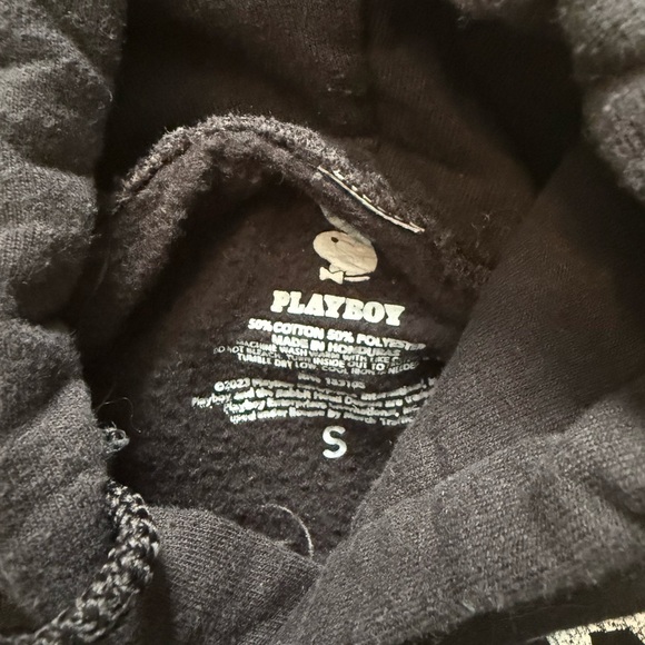 Playboy Unisex Small Black Hoodie - Picture 3 of 3